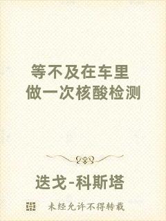 等不及在車里做一次核酸檢測